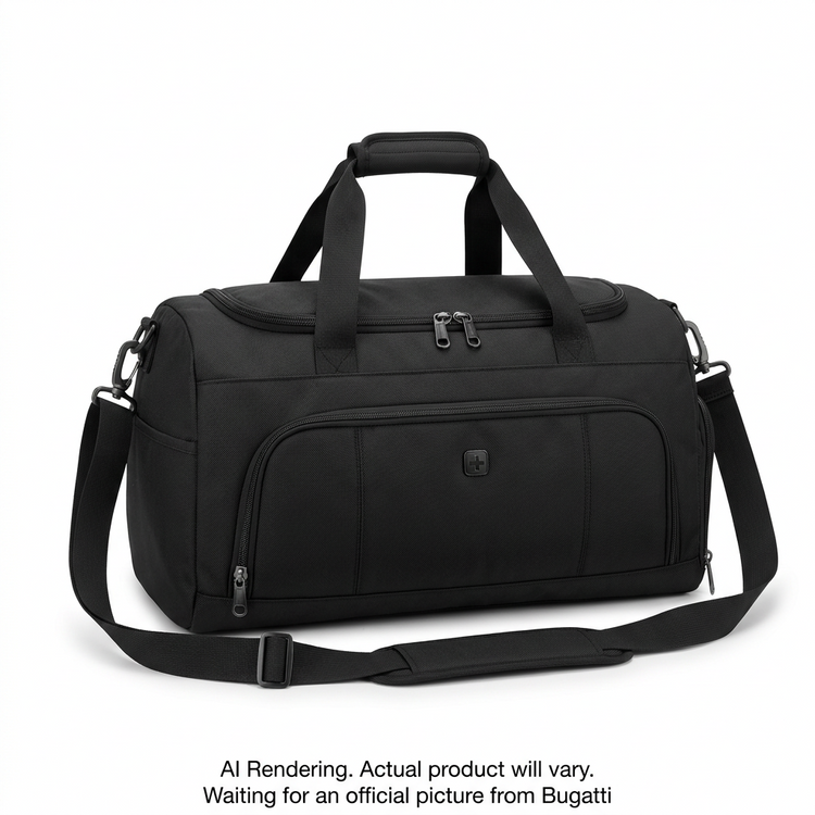 BUGATTI Swiss Mobility Urban Pro Duffle Bag - Black (DUF1215SM-BLK) - Cartouches Certifiees
