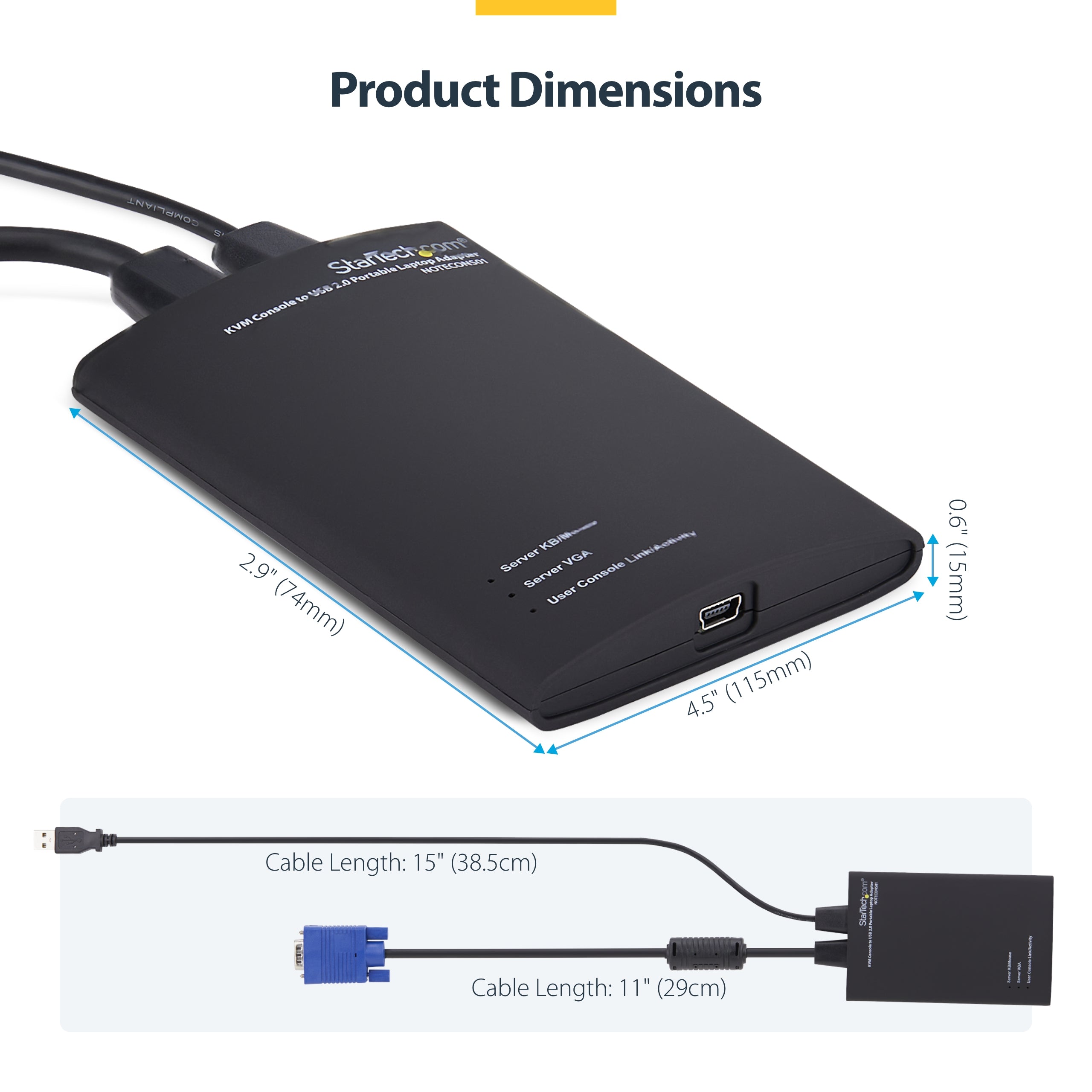 StarTech.com NOTECONS01 câble kvm Noir - Image 14
