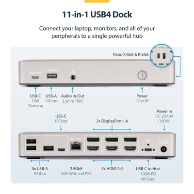 StarTech.com TRIPLE-MONITOR USB4 DOCK - - Image 1