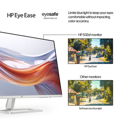 HP Series 5 31.5 inch FHD Monitor - 532sf écran plat de PC 80 cm (31.5") 1920 x 1080 pixels LCD Noir, Blanc - Image 8