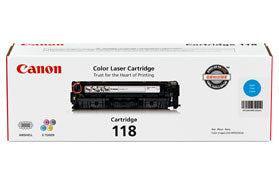 CANON Cartridge 118 Cyan toner cartridge Original Black, Cyan, Magenta, Yellow (2661B001) - Cartouches Certifiees