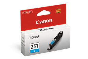 CANON CLI-251C ink cartridge 1 pc(s) Original Standard Yield Cyan (6514B001) - Cartouches Certifiees