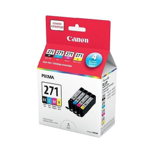 CANON CLI-271 Black, Cyan, Magenta, and Yellow Ink Value Pack SKU (0390C006) - Cartouches Certifiees