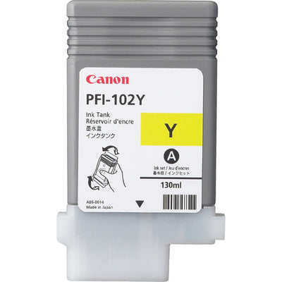 CANON PFI-102Y ink cartridge Original Yellow (0898B001) - Cartouches Certifiees