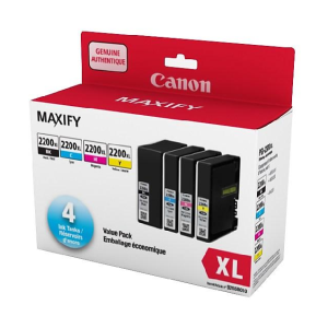 CANON PGI-2200XL Black, Cyan, Mangenta & Yellow SKU (9255B010) - Cartouches Certifiees