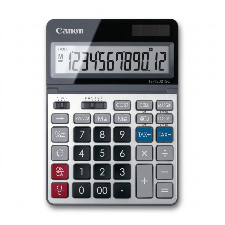 CANON TS-1200TSC Silver/Black 12-Digit Display (2468C004) - Cartouches Certifiees