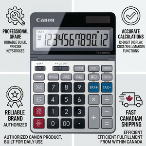CANON TS-1200TSC Silver/Black 12-Digit Display (2468C004) - Cartouches Certifiees