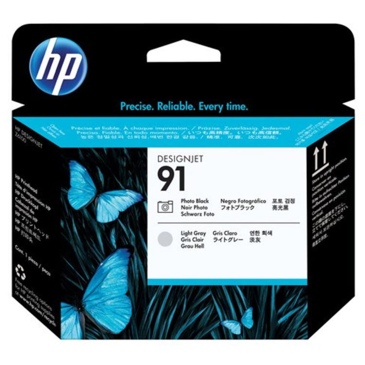 HP 91 (C9463A) Photo Black and Light Gray Original Printhead - Cartouches Certifiées