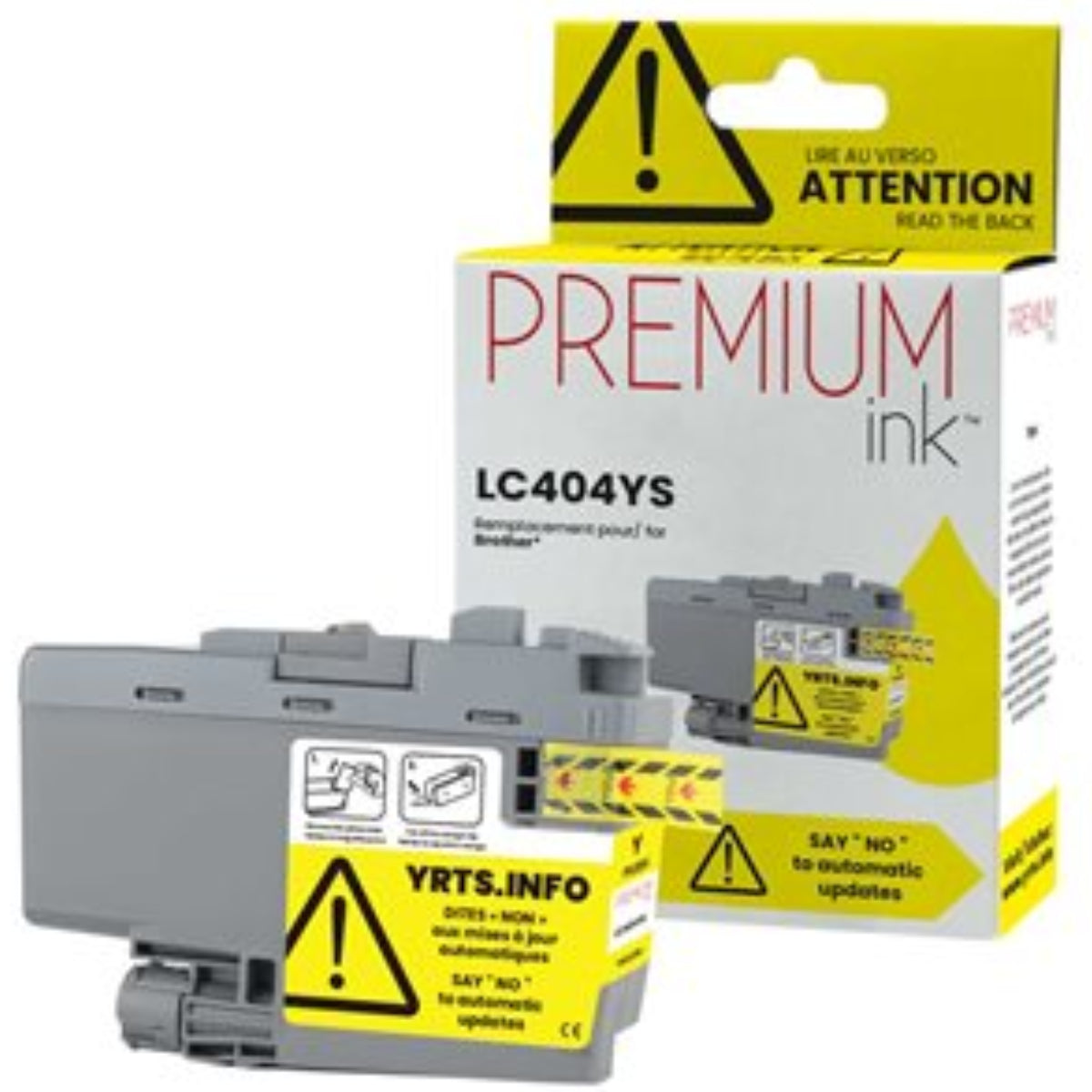 Compatible BROTHER LC404YS Yellow Inkjet Cartridge Premium Quality - Cartouches Certifiées
