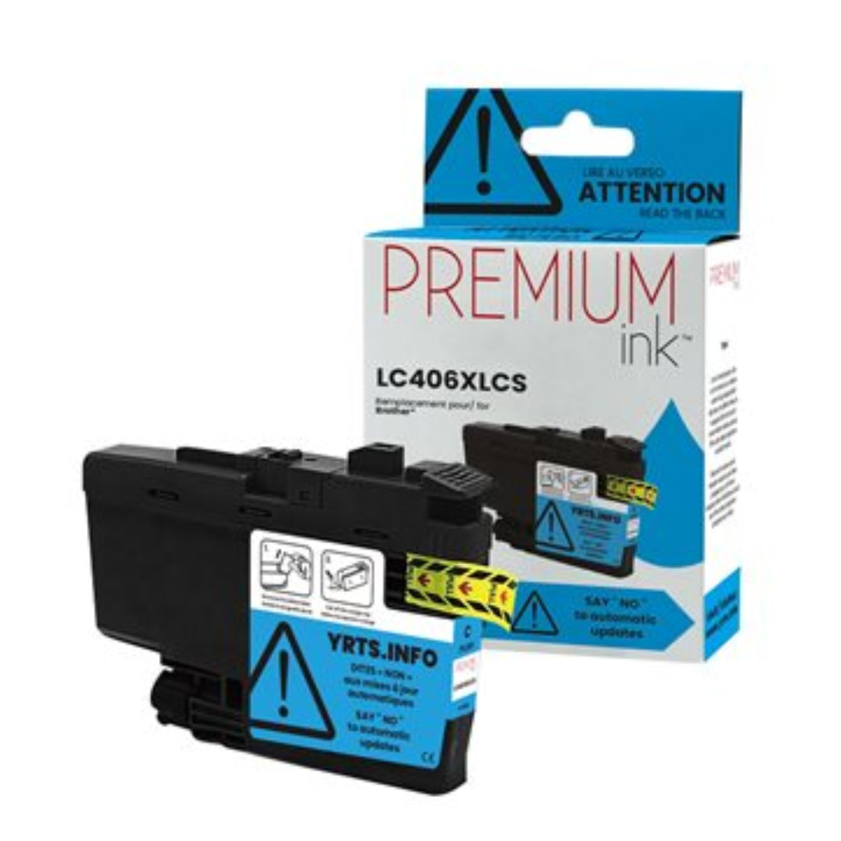 Compatible BROTHER LC406XLCS Cyan Inkjet Cartridge Premium Quality - Cartouches Certifiées
