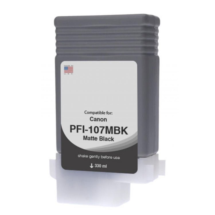 Compatible CANON PFI-107 130ml (6704B001) Matte Black Inkjet Cartridge Premium Quality - Cartouches Certifiées