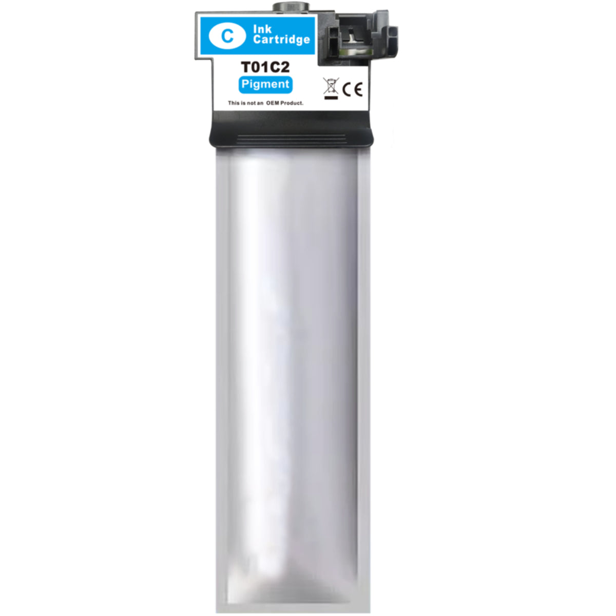 Compatible EPSON T01C - 70ml (T01C220) Cyan Inkjet Cartridge Premium Quality - Cartouches Certifiées