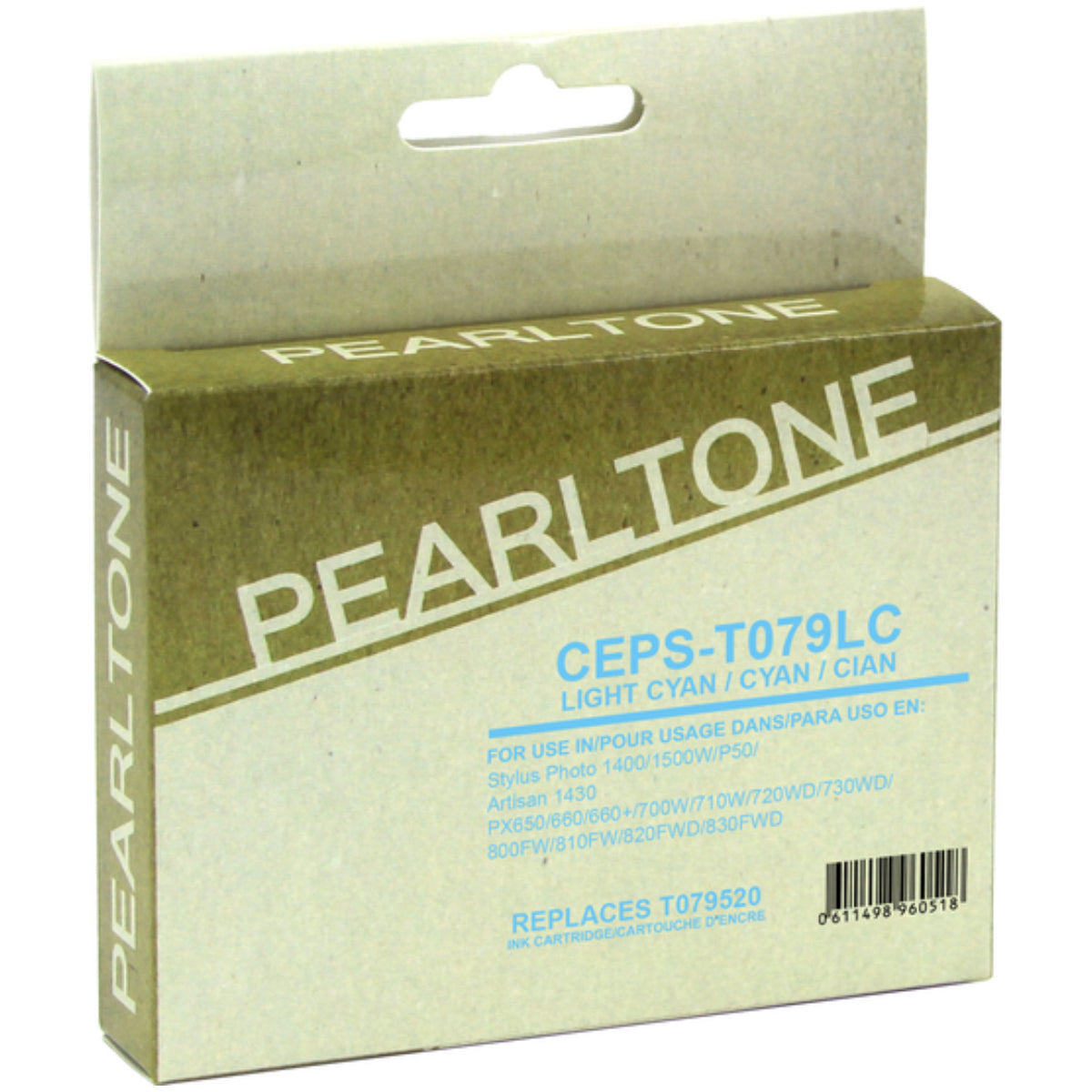 Compatible EPSON T079 (T079520) Photo Cyan Inkjet Cartridge Premium Quality - Cartouches Certifiées