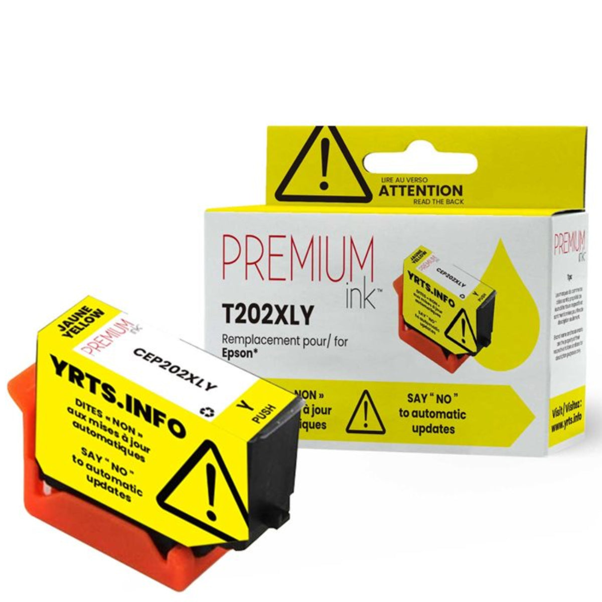Compatible EPSON T202XL (T202XL420) Yellow Inkjet Cartridge Premium Quality - Cartouches Certifiées