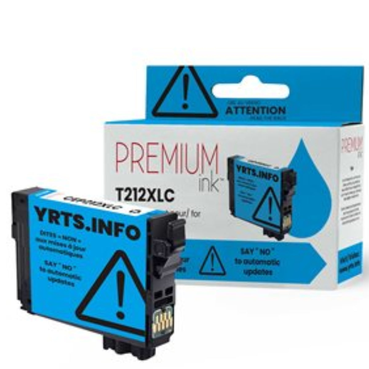 Compatible EPSON T212XL (T212XL220-S) Cyan Inkjet Cartridge Premium Quality - Cartouches Certifiées