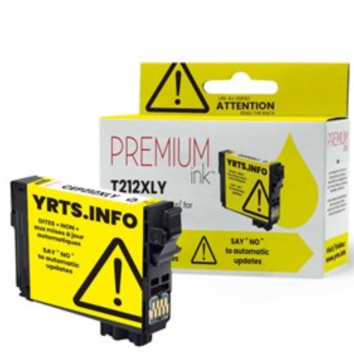 Compatible EPSON T212XL (T212XL420-S) Yellow Inkjet Cartridge Premium Quality - Cartouches Certifiées