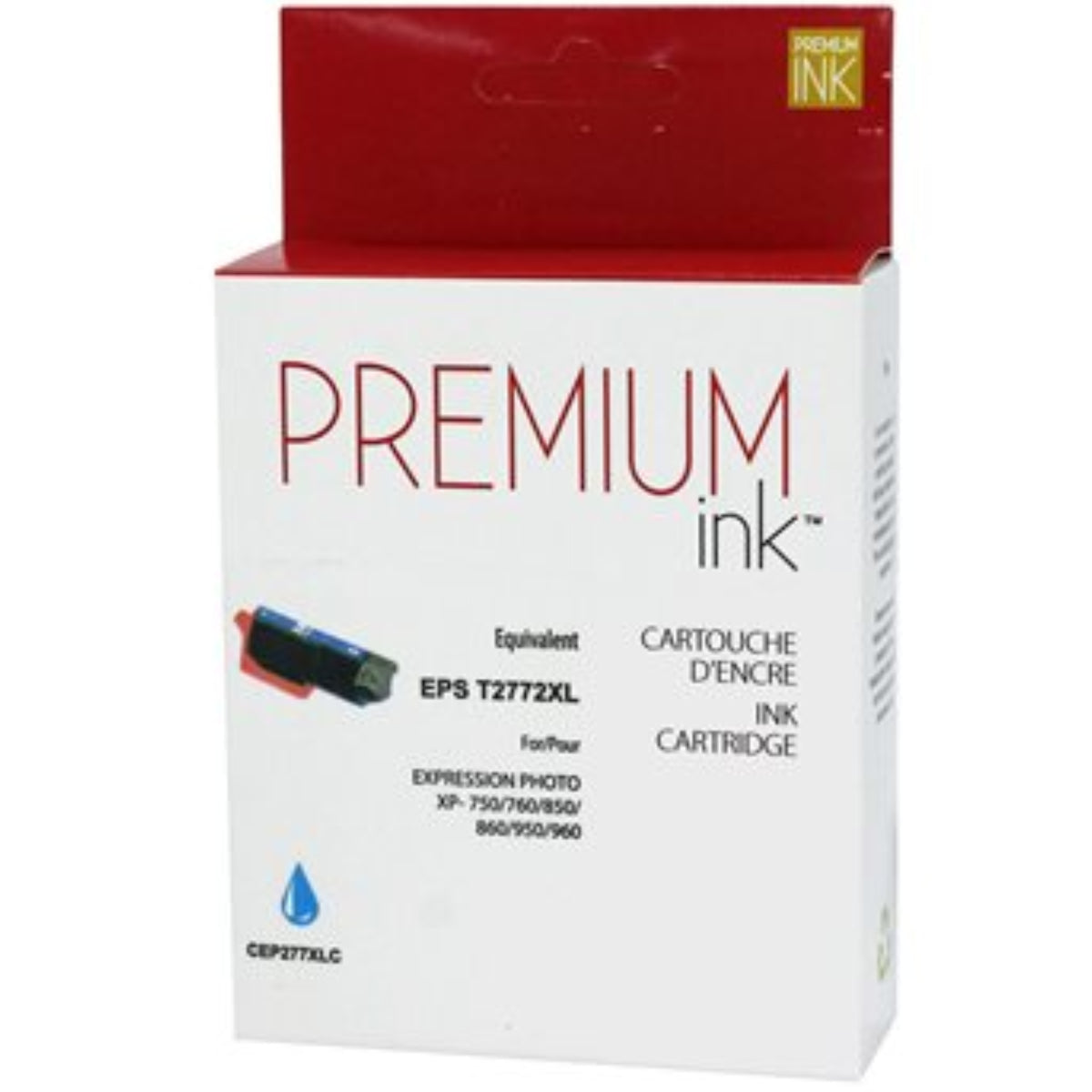 Compatible EPSON T277XL T277XL220 Cyan Inkjet Cartridge Premium Quality - Cartouches Certifiées