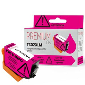 Compatible EPSON T302XL (T302XL320 ) Magenta Inkjet Cartridge Premium Quality - Cartouches Certifiées