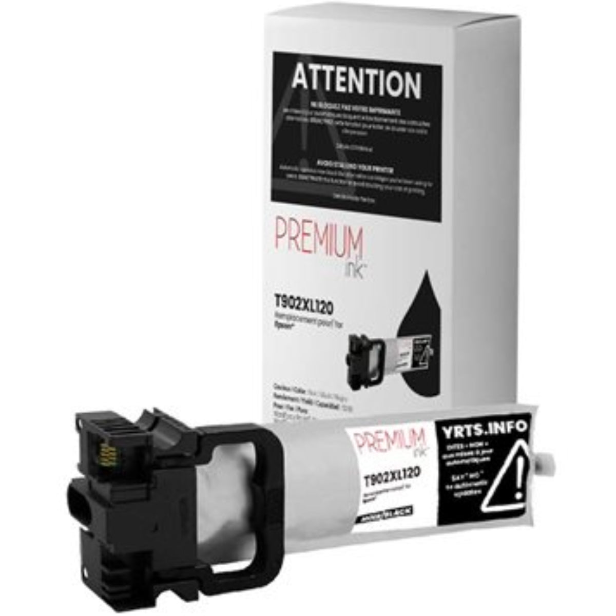 Compatible EPSON T902XL (T902XL120) Black Inkjet Cartridge Premium Quality - Cartouches Certifiées