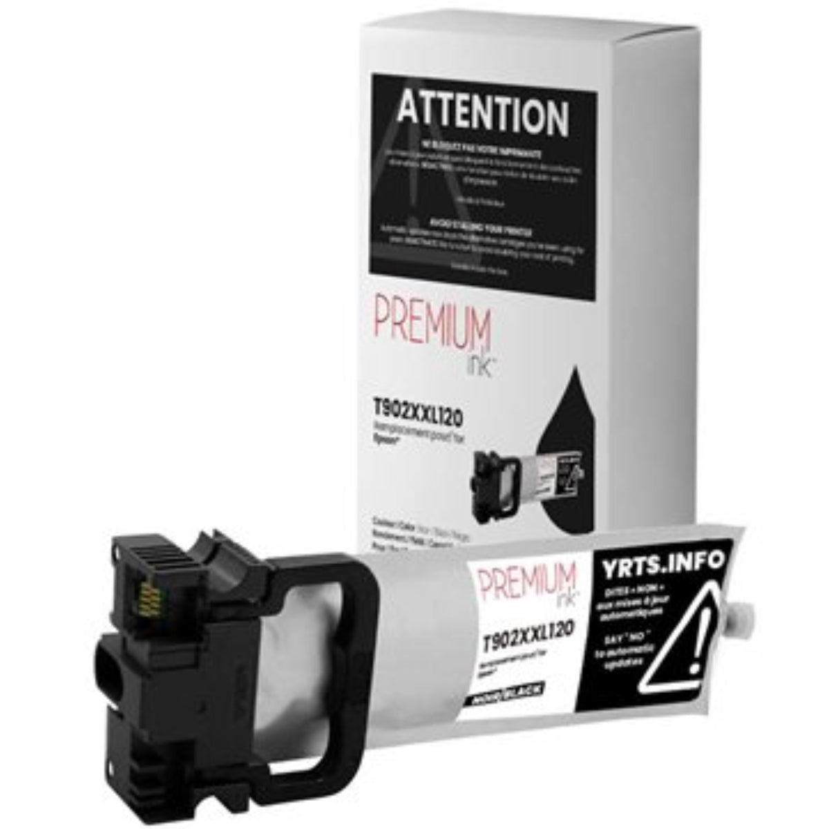Compatible EPSON T902XXL (T902XXL120) Black Inkjet Cartridge Premium Quality - Cartouches Certifiées