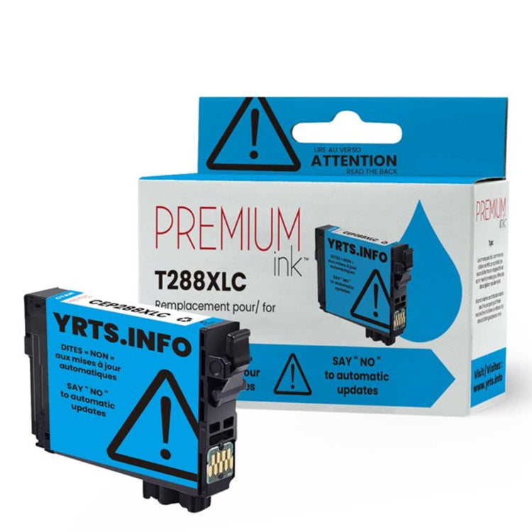 Compatible EPSON T288XL (T288XL220) Cyan Inkjet Cartridge Premium Quality - Cartouches Certifiées