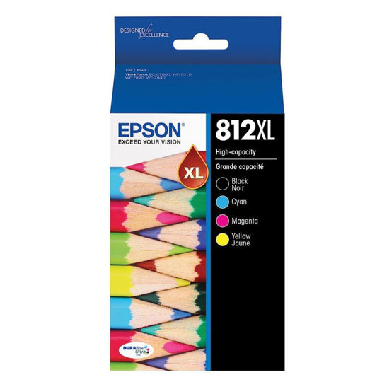 EPSON T812XL (T812XL-XCS) Black and Color Original Inkjet Cartridge
