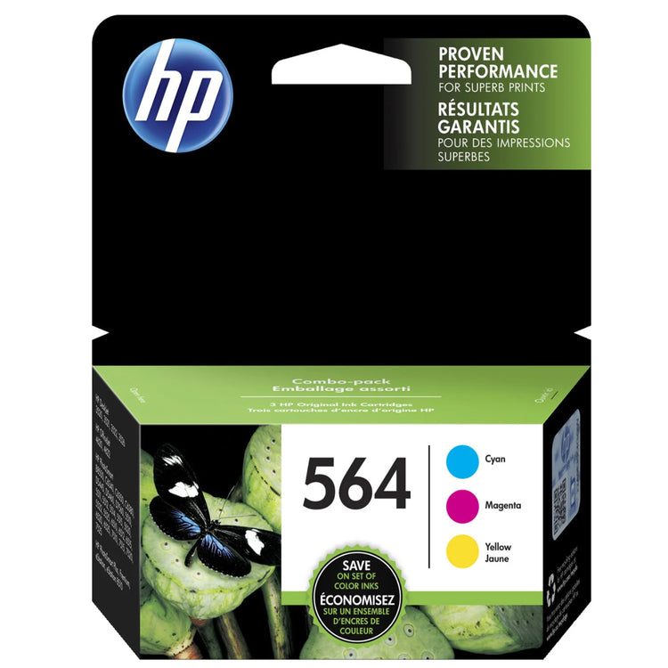 HP 564 (N9H57FN) Combo Pack Color Original Inkjet Cartridge - Cartouches Certifiées