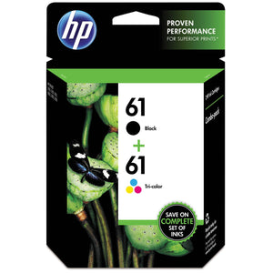 HP 61 (CR259FN) Combo Pack Black and Color Original Inkjet Cartridge - Cartouches Certifiées