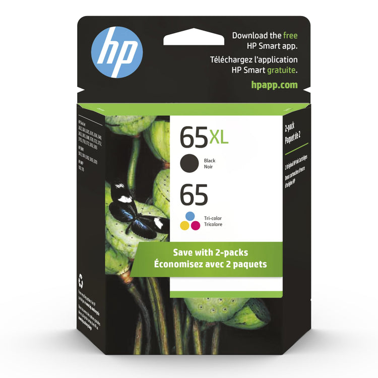 HP 65XL Black / 65 Tricolor (6ZD95AN) Original Inkjet Cartridge ...