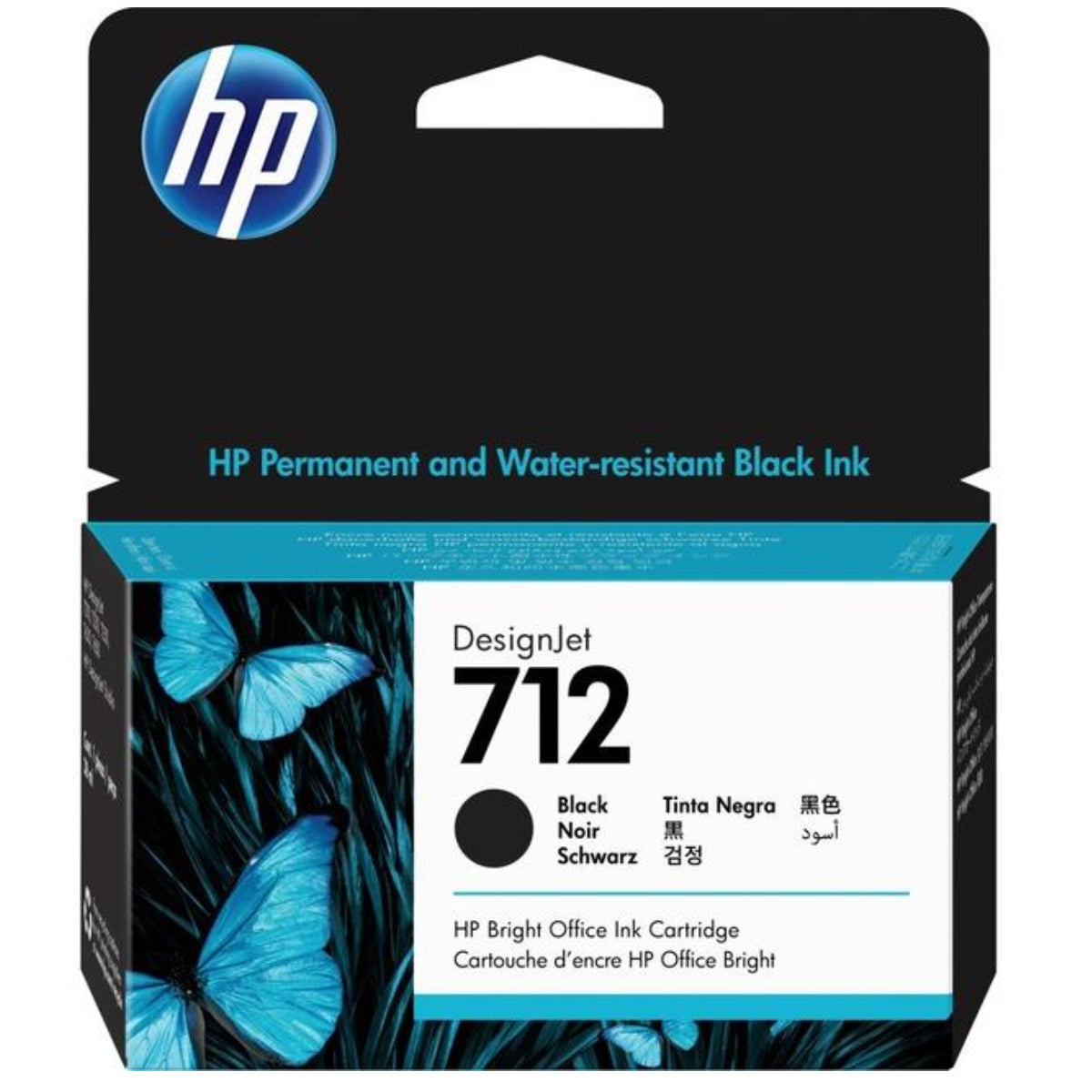 HP 712 - 38ml (3ED70A) Black Original Inkjet Cartridge - Cartouches Certifiées