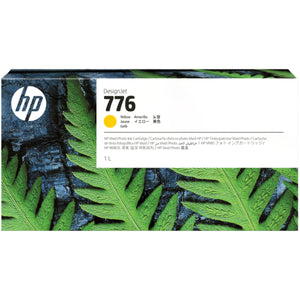 HP 776 - 1 liter (1XB08A) Yellow Original Inkjet Cartridge - Cartouches Certifiées