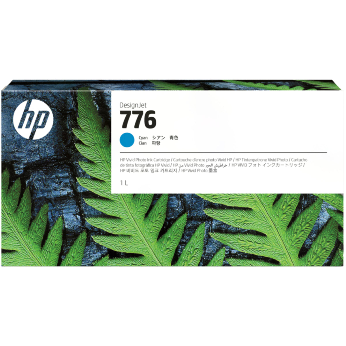 HP 776 - 1 liter (1XB09A) Cyan Original Inkjet Cartridge - Cartouches Certifiées