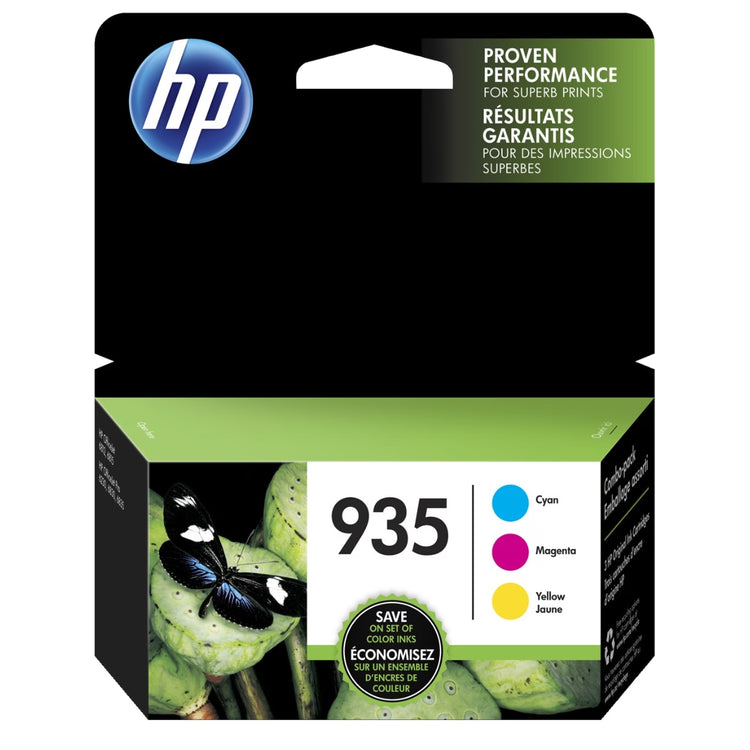 HP 935 (N9H65FN) Combo Pack Color Original Inkjet Cartridge - Cartouches Certifiées