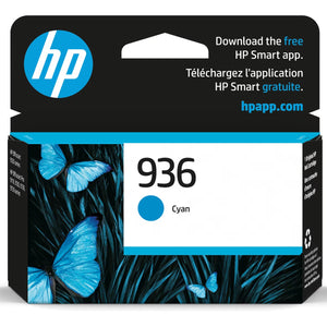 HP 936 (4S6U9LN) Cyan Original Inkjet Cartridge - Cartouches Certifiées