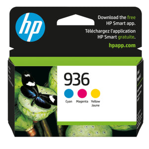 HP 936 (6C3Z3LN) 3 Pack Color Original Inkjet Cartridge - Cartouches Certifiées