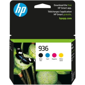 HP 936 (6C3Z5LN) 4 Pack Black and Color Original Inkjet Cartridge - Cartouches Certifiées