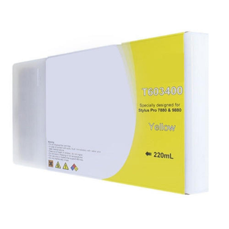 Compatible EPSON T603 (T603400) 220ml Yellow Inkjet Cartridge Premium Quality - Cartouches Certifiées