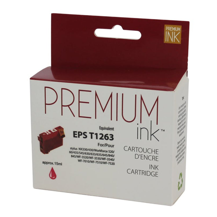 Compatible EPSON T126 (T126320-S) Magenta Inkjet Cartridge Premium Quality - Cartouches Certifiées