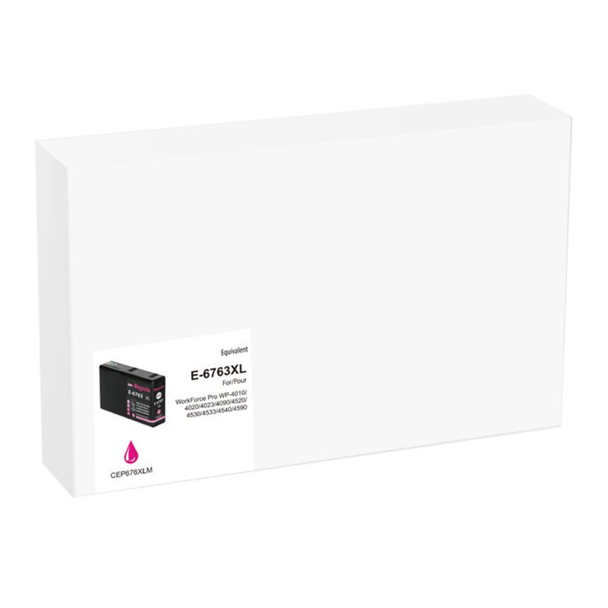 Compatible EPSON T676XL (T676XL320) Magenta Inkjet Cartridge Premium Quality - Cartouches Certifiées