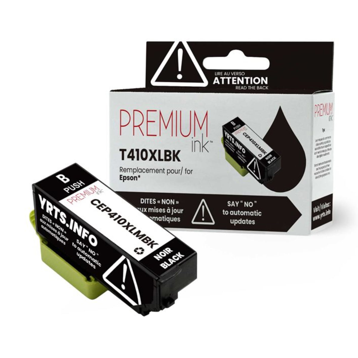 Compatible EPSON T410XL (T410XL020-S) Black Inkjet Cartridge Premium Quality - Cartouches Certifiées