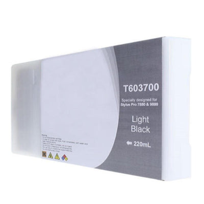 Compatible EPSON T603 (T603700) Light black Inkjet Cartridge Premium Quality - Cartouches Certifiées
