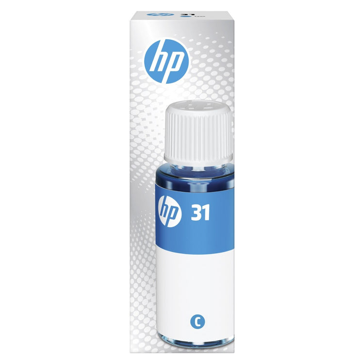 HP 31-70ML (1VU26AN) Cyan Original Inkjet Bottle - Cartouches Certifiées