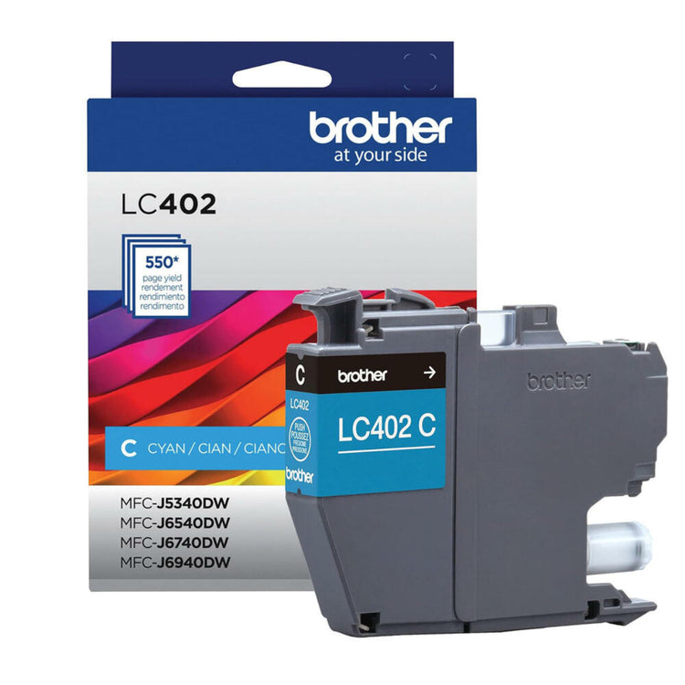 BROTHER LC402CS Cyan Original Toner Cartridge - Cartouches Certifiées