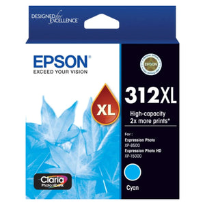 EPSON T312XL (T312XL220) Cyan Original Inkjet Cartridge - Cartouches Certifiées