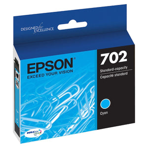 EPSON T702 (T702220) Cyan Original Inkjet Cartridge - Cartouches Certifiées