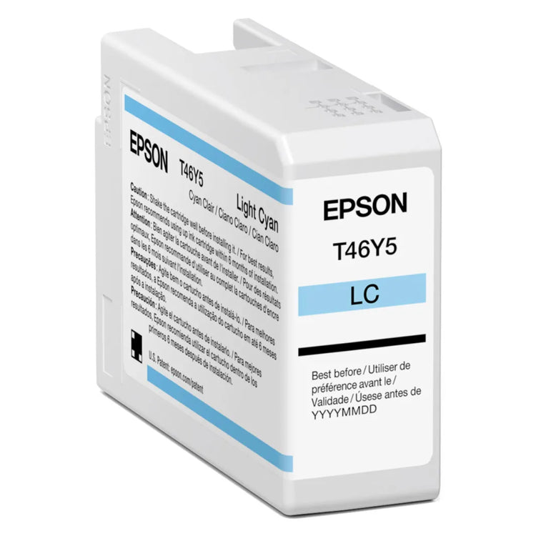 EPSON T46Y - 50ml (T46Y500) Ligth Cyan Original Inkjet Cartridge - Cartouches Certifiées