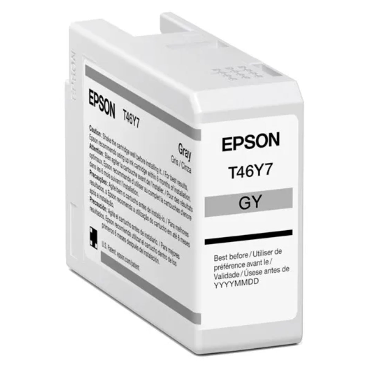 EPSON T46Y - 50ml (T46Y700) Gray Original Inkjet Cartridge - Cartouches Certifiées