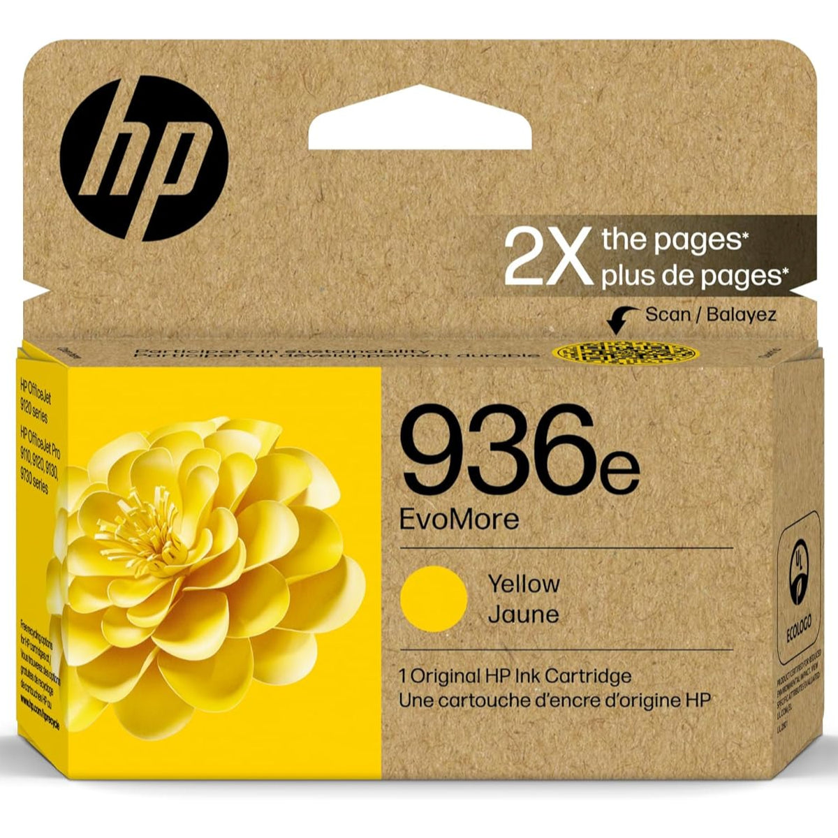 HP 936E (4S6V5LN) EVOMORE Yellow Original Inkjet Cartridge - Cartouches Certifiées
