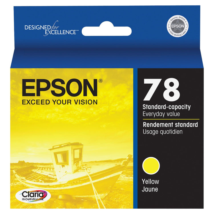 EPSON T078 (T078420) Yellow Original Inkjet Cartridge - Cartouches Certifiées
