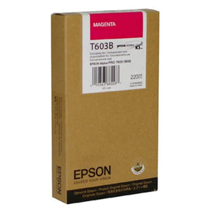 EPSON T603 (T603B00) 220ml Magenta Original Inkjet Cartridge - Cartouches Certifiées